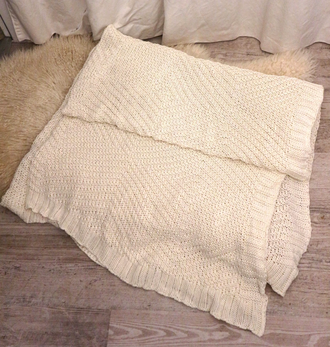 LegendTech Grobstrick-Decke Aus Merinowolle – Handgestrickt, Superweich, Viele Größen (z.B. 150x200 Cm) Für Sofa, Bett Oder Als Haustierteppich
