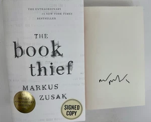 The Book Thief Markus Zusak Special Anniversary 1st edit SIGNED Hardcover - NEW - Picture 1 of 10
