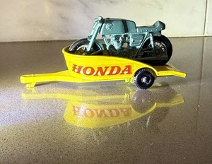 1967 Lesney Matchbox Nr. 38-C Honda Motorrad mit Anhänger (7) - original neuwertig - Bild 1 von 7