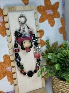 3D Captain Hook Funko Pop Handmade Phone Strap Metal Handpainted Beads Bag Chain - Photo 1 sur 10