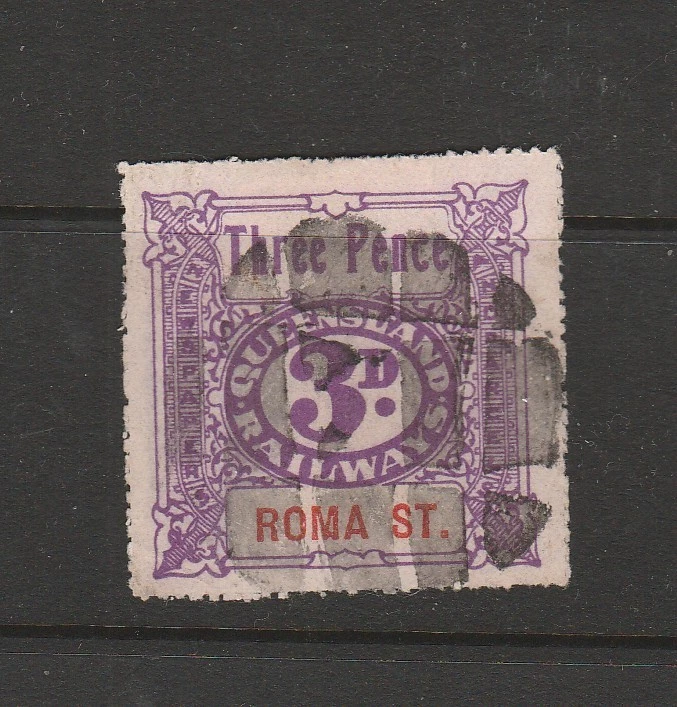 paquetes sellos Australia Queensland Railways Roma ST Foto 1 de 1