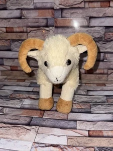 Unipak 2016 Big Horn Sheep Plush Ram Brown Cream Stuffed Animal Toy - Picture 1 of 13