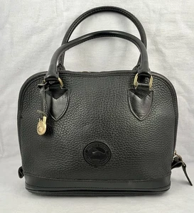 DOONEY & BOURKE Handtasche komplett schwarz genarbtes Leder NORFOLK - Bild 1 von 5