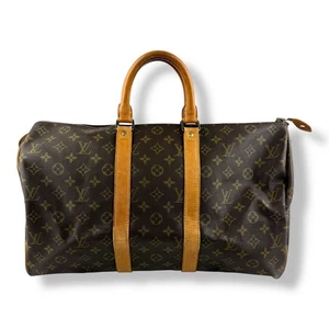 Louis Vuitton Duffle Bag Vintage Braun Monogram 45 Keepall - Bild 1 von 8