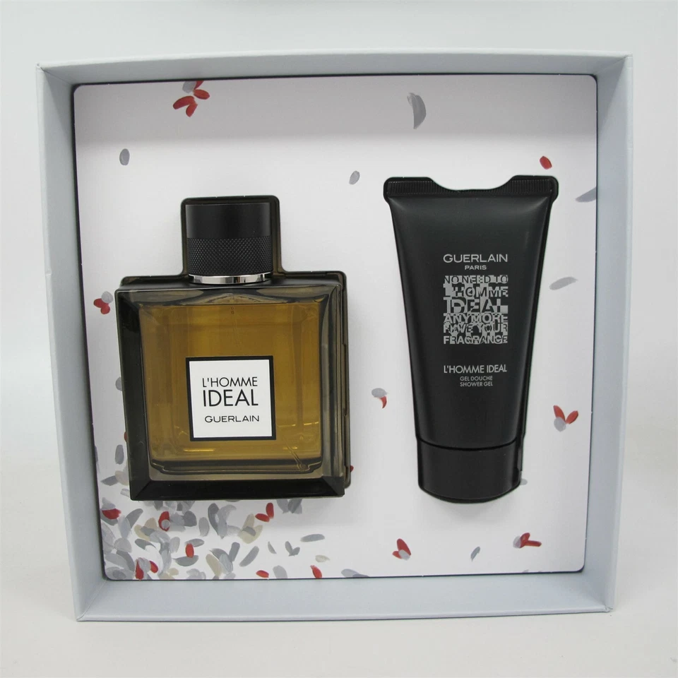 L'HOMME IDEAL by Guerlain 2 Pcs Set: 3.3 oz EDT Spray & 2.5 oz Shower Gel NIB - Image 1 of 1