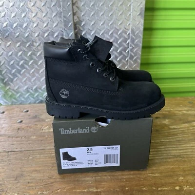 Timberland 6in Premium Boot Black Boots Classic 2.5 Youth New In Box Primaloft - Image 1 of 4