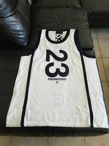 Nike Air Jordan 23 engineered jersey white black stitched size XL At9781 100 - Picture 1 of 4