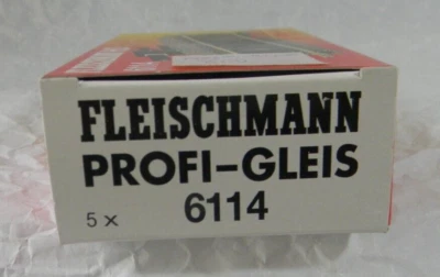 FLEISCHMANN 6114 HO PROFI GLEIS 5 Rails de découplage manuel 100 mm Neuf en boit - Immagine 1 di 4