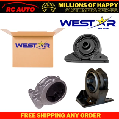 Engine Motor Mount 3PCS Set for 2000-2005 Mitsubishi Eclipse 2.4L for Manual - Image 1 of 4