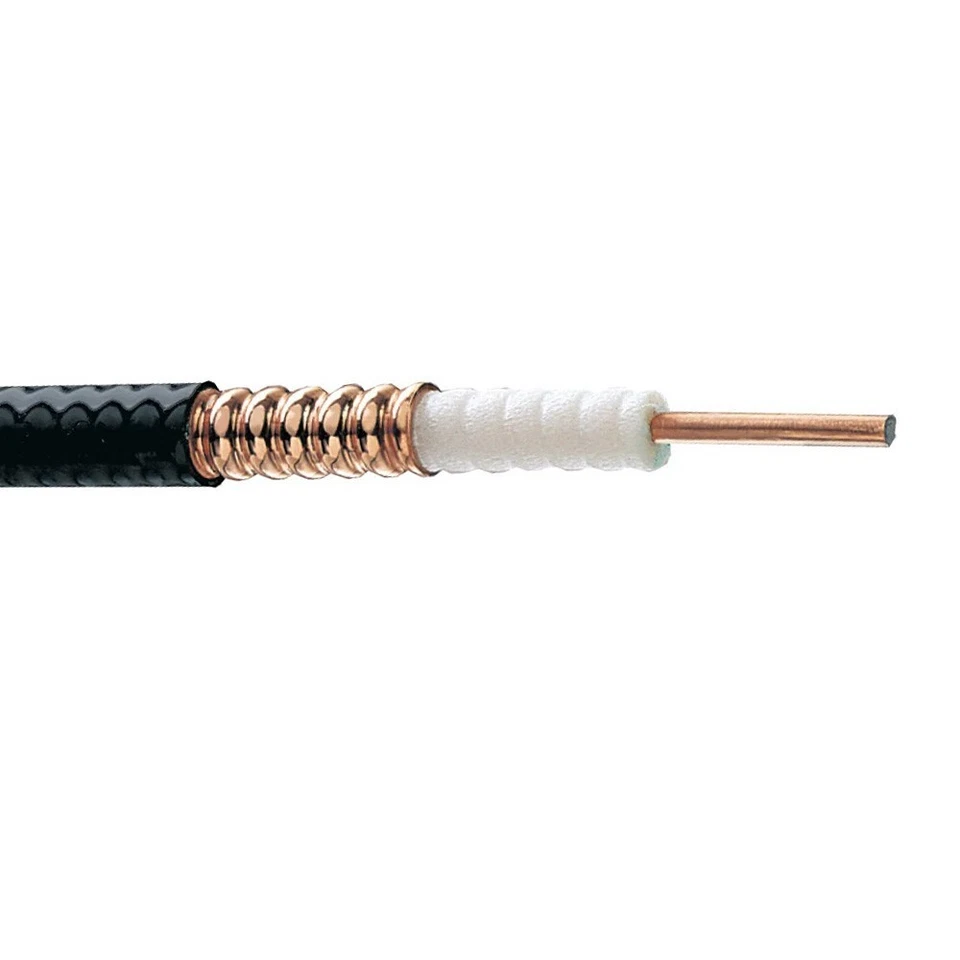 PER FOOT CommScope LDF2-50 3/8 inch Low Density Foam Coaxial Cable Black - Image 1 of 1