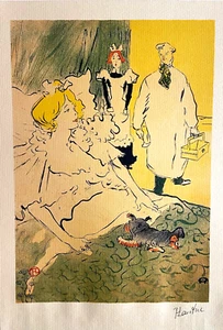 Henri De Toulouse-Lautrec Lithograph 1952 COA Original Signed Published - Picture 1 of 6