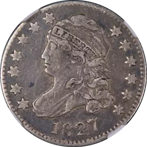 1827 Bust Dime NGC VF30 Superb Eye Appeal Strong Strike - Picture 1 of 4