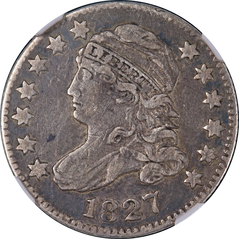 1827 Bust Dime NGC VF30 Superb Eye Appeal Strong Strike - Image 1 of 4