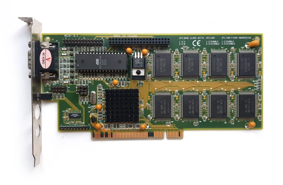 3D Labs Permedia2 VIEWTOP Mars2 B3D-3L3 PCI video card RETROGAMING Win98 RARE - Image 1 of 4