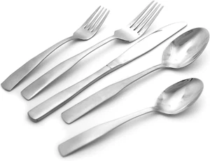 Neu 89P Service für 12 Hampton Forge Bristol Satin Besteck Edelstahl 2ava - Bild 1 von 7