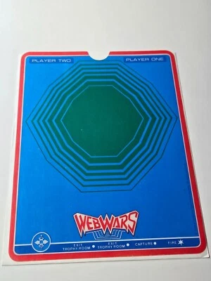 Vintage Vectrex Web Wars Overlay Only by GCE with Sleeve Protector No Game - Image 1 of 4