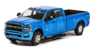 Greenlight 2021 Ram 3500 Big Horn Sport 4x4 in Hydro Blue Pearl Coat 1/64 NEW - Picture 1 of 1