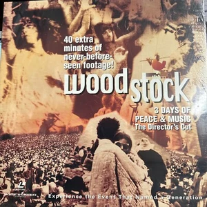 Woodstock Laserdisc (Not a DVD) - Brand New - SS - 3 Disc Set - Imagen 1 de 2