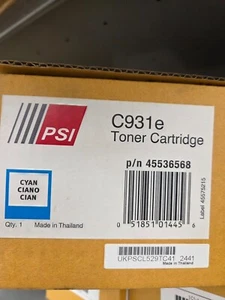 OKI Data/PSI P/N 45103777 Cyan Toner cartidge For PSI/OKI - C931e - Bild 1 von 1