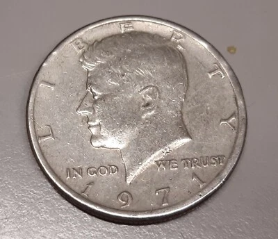 Mezzo Dollaro Stati Uniti Kennedy 1971 - Argento - 637 - Immagine 1 di 2