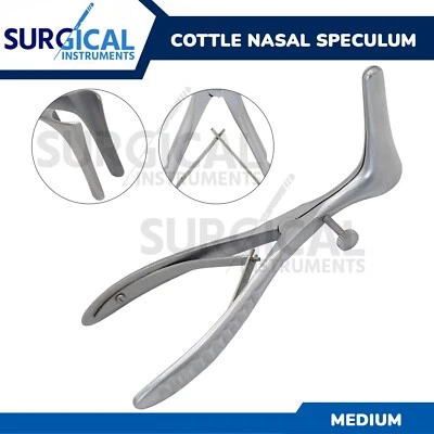 ESPÉCULO NASAL SEPTO GARRAFA 6,00" LÂMINA 2" (50mm) aço inoxidável grau alemão - Imagem 1 de 4