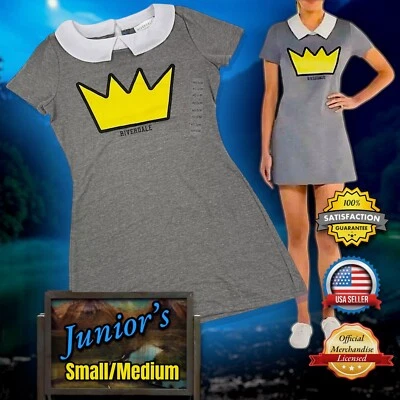 OFFICIAL Riverdale BETTY COOPER Cosplay Costume A-Line T-Shirt Dress JUNIORS S/M - Image 1 of 4