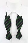 SUITSUPPLY Bow Tie Men's ONE SIZE Wool Silk Blend Stripe Pattern Formal