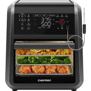 Chefman ExacTemp 12 Quart 5-in-1 Air Fryer with Integrated Smart Thermometer