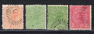QUEENSLAND 1882-1892 CUATRO EJEMPLARES USADOS - Imagen 1 de 1