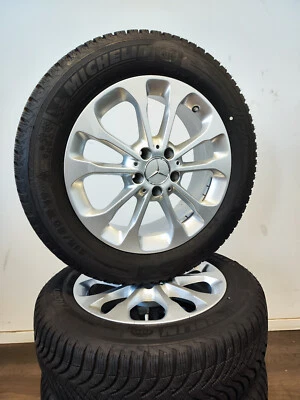 4 Winterreifen 215 60 R17 Mercedes GLA Klasse W156 17" Alufelgen Winterräder - Bild 1 von 4