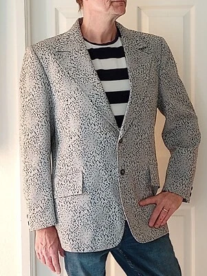 Винтажный 70-х Мужская Sport пальто Blazer серый узор, абсолютно сказочный - Изображение 1 из 4