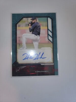 2021 Panini Chronicle Playbook Baseball Heath Hembree Auto # red foil /100 - Image 1 of 2