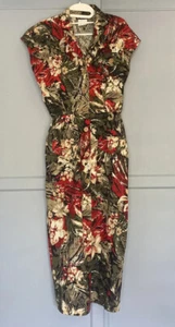 My Michelle Vintage Sleeveless Dress Made in U.S.A. Size 7/8 100% Cotton - Picture 1 of 12