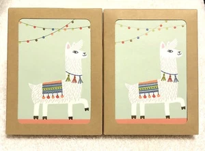 Lot 2 Hallmark Card Sets 12 per Box 24 Total All Occasion Alpaca Thank You Cards - Picture 1 of 2