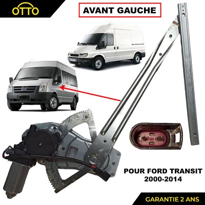 Leve Vitre Avant Gauche pour FORD TRANSIT 2000-2014 YC15-V23201-BJ 4043256 - Photo 1/4