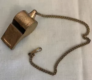 Vintage edle Pfeifen Messingpfeife & 9" Kette, funktioniert gut, Korkkugel, Japan - Bild 1 von 2