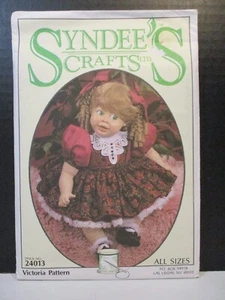 Syndee's Crafts Pattern 24013 Sz S-M-L Victoria Dress Attached Slip Pants Uncut - Imagen 1 de 8