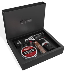 Beardo Geschenkbox 5-in-1 Charcoal Facewash Bartöl Schnurrbartwachs RollOn Parfum - Bild 1 von 13
