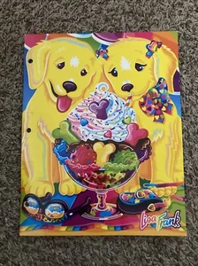 Vintage Y2K Lisa Frank Casey & Candy Puppy Love Dog Folder 2 Pocket - Picture 1 of 5