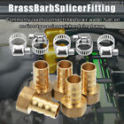 5 Set 12Mm 3/8" Bsp Female Thread Brass Hose Socket Connector With Clamps