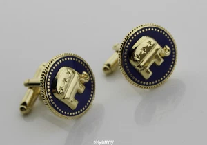 US Presidential President Republican Elephant Cufflinks with gift box -repro - Picture 1 of 3