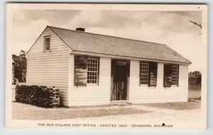 Postcard RPPC The Old Village Post Office in Dearborn, MI - Picture 1 of 2