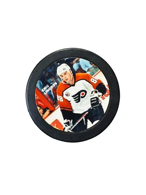 ERIC LINDROS PHILADELPHIA FLYERS VINTAGE AÑOS 90 LITOGRAFÍA DISCO NHL Foto 1 de 3