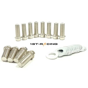 Manifold Header Flange Bolts 3/8"-16 For Chevy 265 283 305 307 327 350 400 SBC - Picture 1 of 5