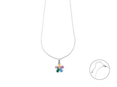 4US CESARE PACIOTTI  WOMAN FIORE  COLLANA  DONNA  4UCL7166W  NUOVA - Immagine 1 di 2