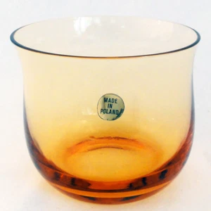 AURORA AMBER by Denby Double Old Fashioned 3.25" tall NEW NEVER USED made Poland - Picture 1 of 2