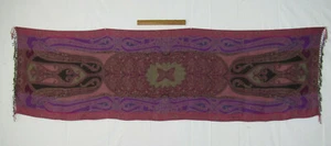 Vintage 1960er 70er SAKS FIVE AVENUE BLUMEN PAISLEY SCHAL 75" mal 22 1/2" VISKOSE WOLLE? - Bild 1 von 11