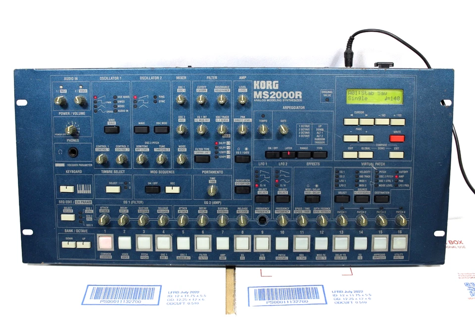 KORG MS2000R ANALOG MODELING SYNTHESIZER MODULE W/POWER SUPPLY -WORKS GOOD - Image 1 of 4