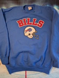 Vintage NFL Gildan Buffalo Bills Blue Crew Neck Football Sweater, Size M - Picture 1 of 3