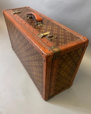 Aux Etats Unis Monogram Steamer Trunk / Luggage Like Louis Vuitton - Image 1 of 4